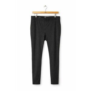 Women’s Skinny Leg Ponte Pants Dark Gray Stretch Pull On Size IX